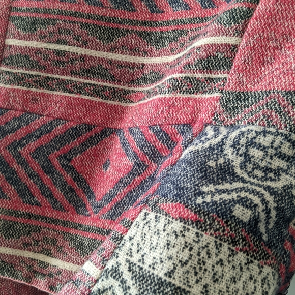 {Me Jane} Fabric and Faux Leather Jacket - Picture 7 of 9